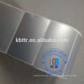 Mattes Silber Wasserdichtes Polyester Silber PET-Bacode-Label